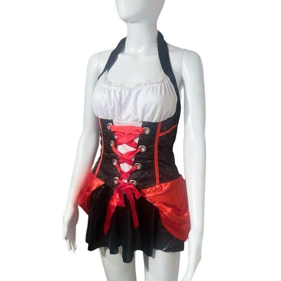 Vampire Corset Mini Dress Costume (M) - Picture 1 of 10